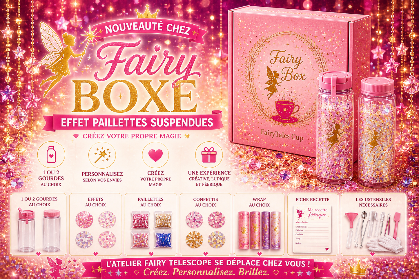 Fairybox Paillettes suspendues
