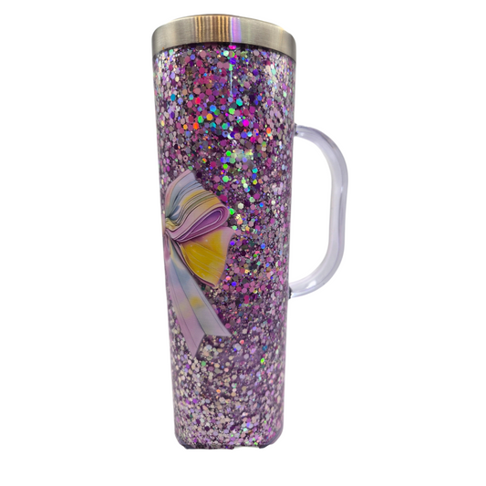 ✨ Gourde isotherme Therma – Effet paillettes & nœud décoratif ✨