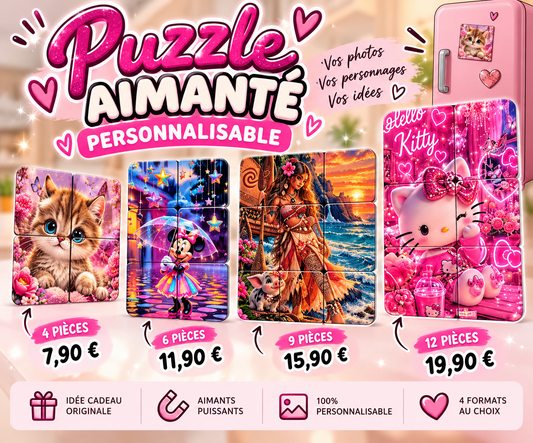 Puzzles aimantés personnalisable