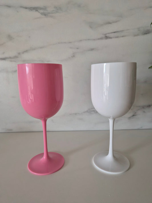 🥂 Verre à pied en plastique personnalisable
